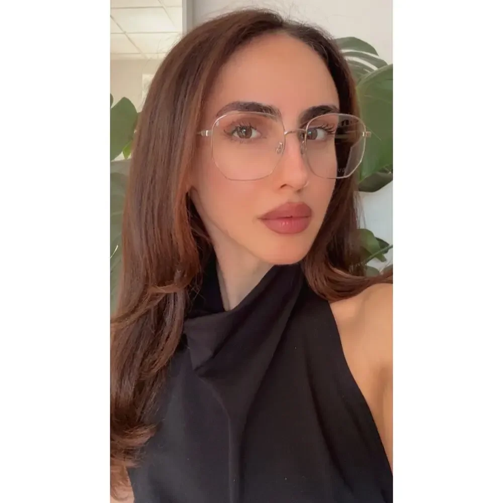 NEW Gucci GG0973O Silver Metal Oversized Square Frames